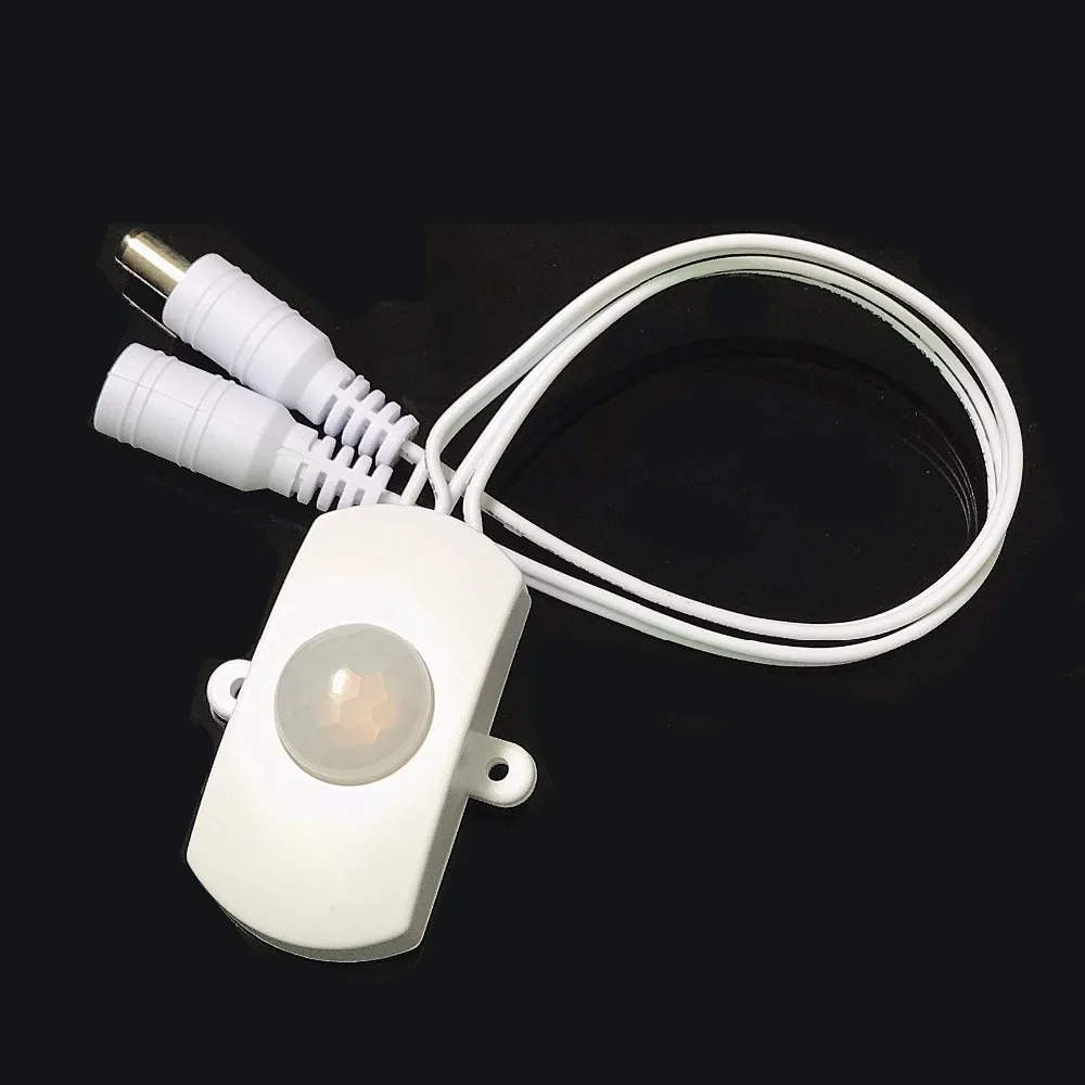 

DC5V-24V 5A PIR Sensor Switch Mini PIR Infrared IR Motion Sensor Detector Switch Module with DC Plug for LED Strip Light