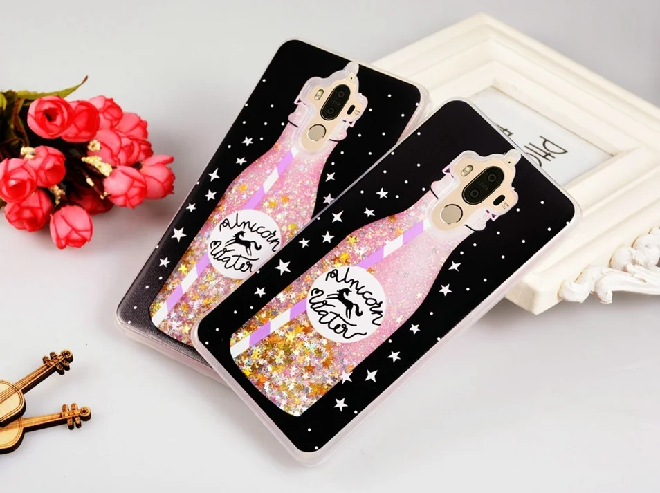 Icoque Luxury Case for Huawei Mate 9 Case Silicon Cute Armor 3D Soft TPU Original Phone Cover Capa for Huawei Mate9 Case Glitter (6)