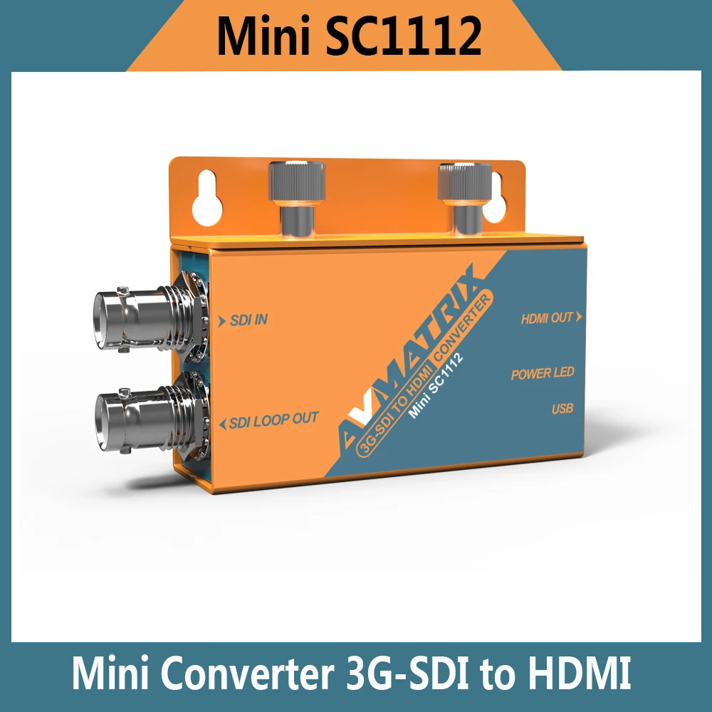 Mini SC1112 Lilliput 3G 1080p HD SDI в HDMI Мини конвертер Avmatrix 1080i вещания|sdi to hdmi|sdi sdisdi hdmi converter |