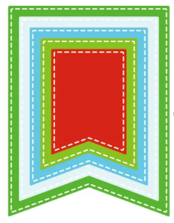 Неправильная бирка баннерная карточка дизайн углеродистая сталь режущий штамп Скрапбукинг тиснение вырезание штампы Трафарет DIY декоративная форма карты