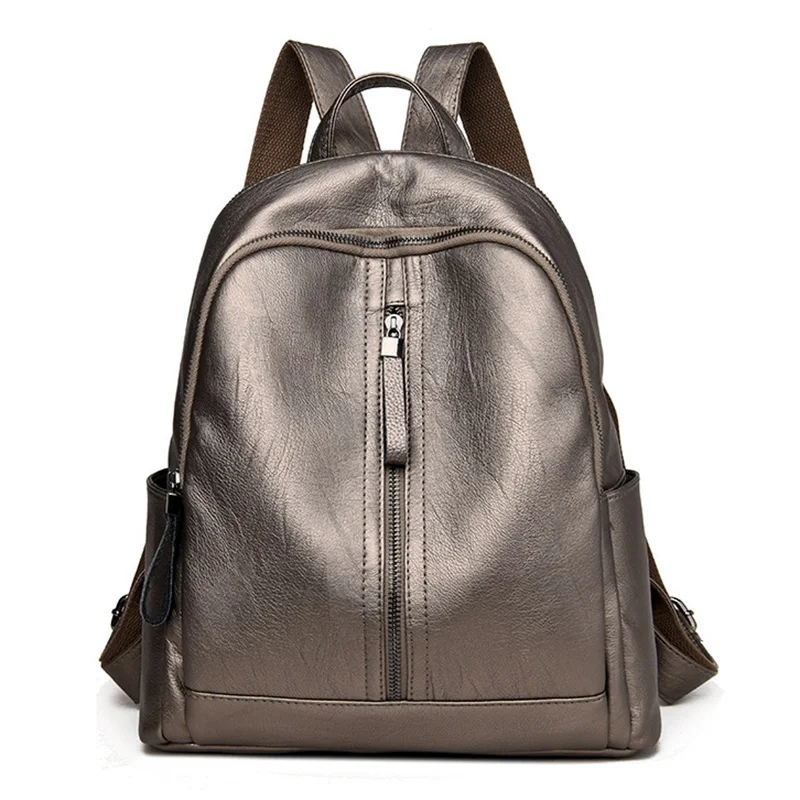 

Fashion Women Soft Leather Backpacks Preppy Students Schoolbags for Teenagers Girls Daily Back Pack Ladies Rucksack School Bags