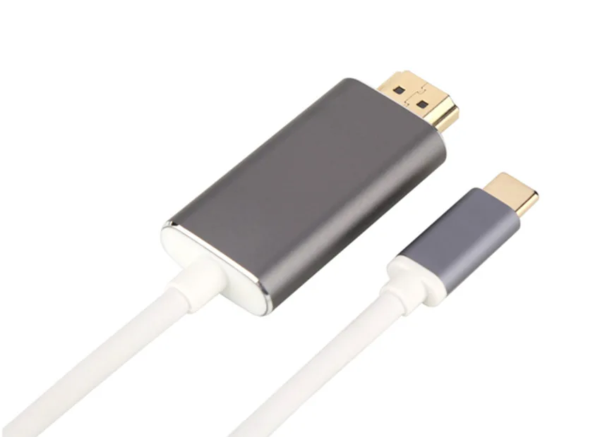 USB 3,1 USB-C type C к HDMI 4 K кабель HDTV адаптера Gold USB C кабель 3,1 к hdmi для MacBook, ChromeBook Pixel, huawei MateBook