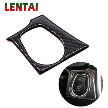 

OVERE Auto Car Styling Carbon Fiber Engine Start Button Frame Sticker For BMW F30 F35 3 Series GT 320i 325i 328i Accessories