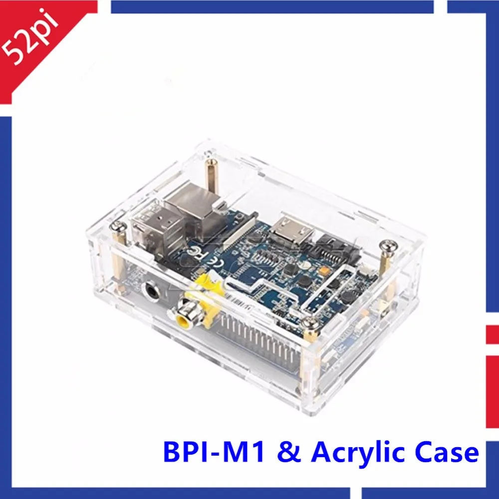 

Banana Pi M1 A20 Dual Core 1GB RAM Open-source Development Board & Transparent Clear Acrylic Case Box for Banana Pi M1