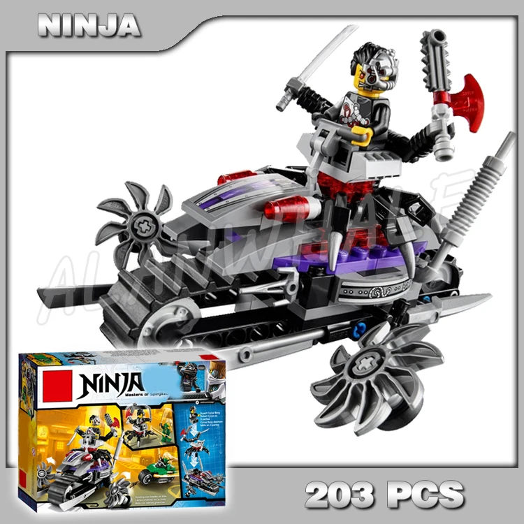 

203pcs Bela 10220 Super Bo Attacks OverBorg Attack Green Ninja Building Blocks Kids Educational Toys Compatible With lego