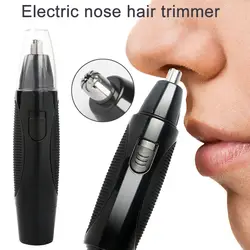 Для мужчин машинка для стрижки волос в носу Нержавеющая сталь нос борода электрические бритвы уха бровей Триммер @ ME88
