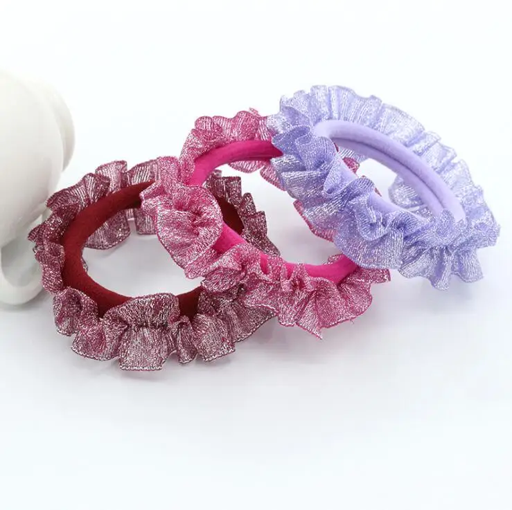

mesh elastic hair band women hair accessories lace haarband hair scrunchies