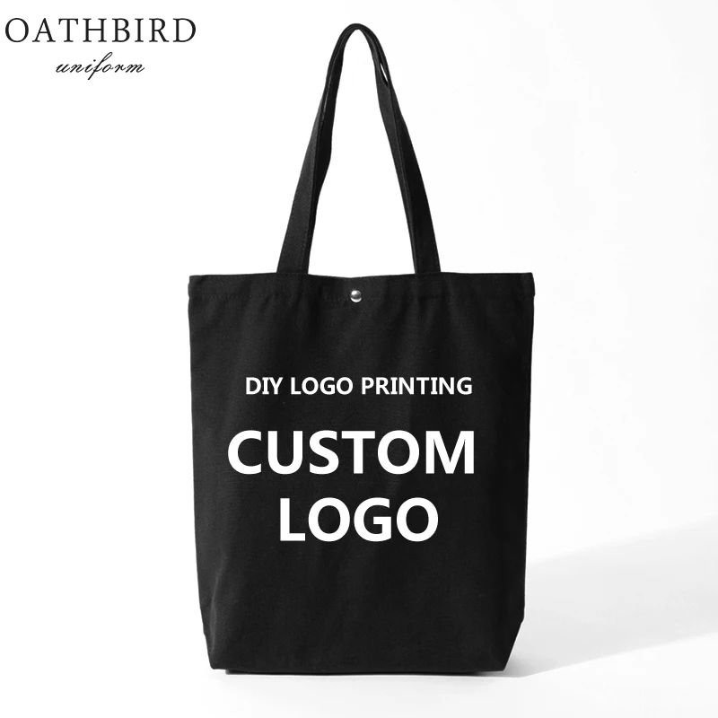 

DIY printing Women Canvas Tote Bag Fashion Shoulder Bag CUSTOM logo Printing Bags Ladies Duty Cotton Shopping Bags