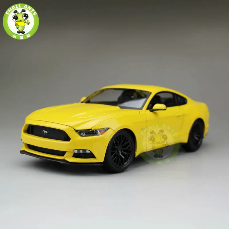1:18 2015 Ford Mustang GT 5 0 литая модель автомобиля игрушки для детей подарки желтый maisto