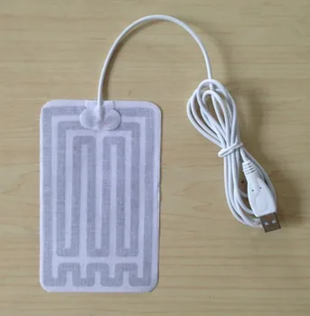 

2pcs 5v USB heating cloth USB Feer piece 8 * 13 cm