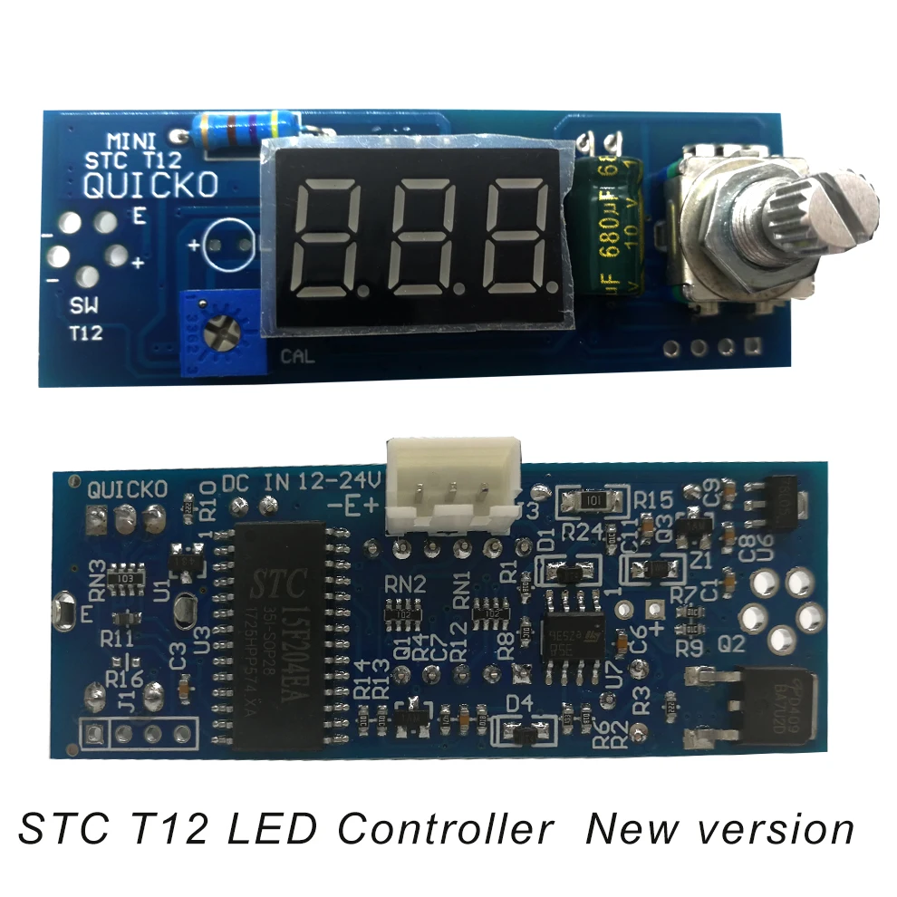 Цифровая паяльная станция QUICKO STC T12 светодиодный набор для самостоятельной пайки