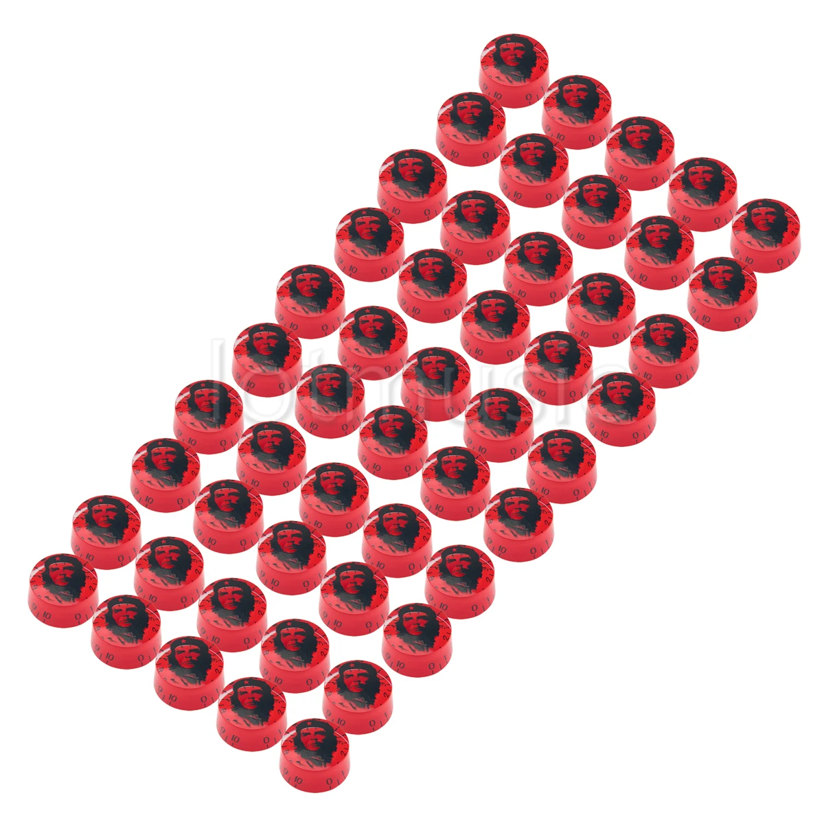 50Pcs Guitar Knobs Speed Knob Knobs Gold Red Black Chrome for Parts Replacementin Guitar Parts