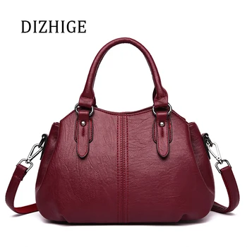 

Women Classical Small Handbag PU Leather Red Crossbody Shoulder Bags High Quality Capacity Ladies Tote Bag Bolso Bandolera Mujer