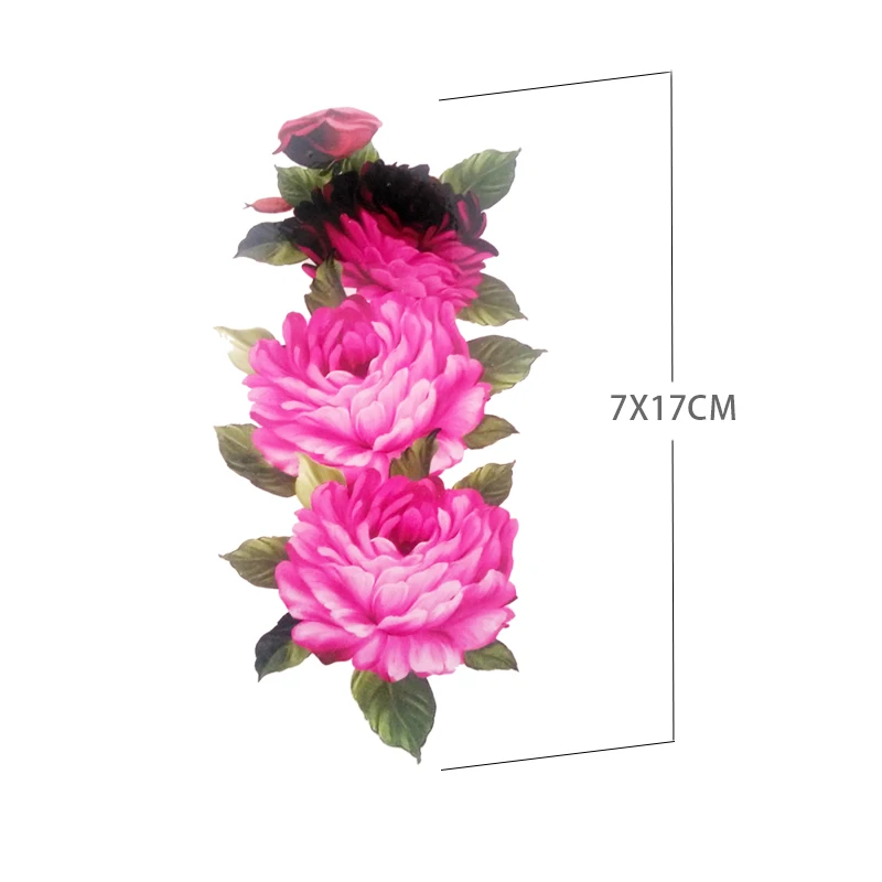 Rose Red Peony Tattoo Sexy Women Body Art Temporary Tattoo