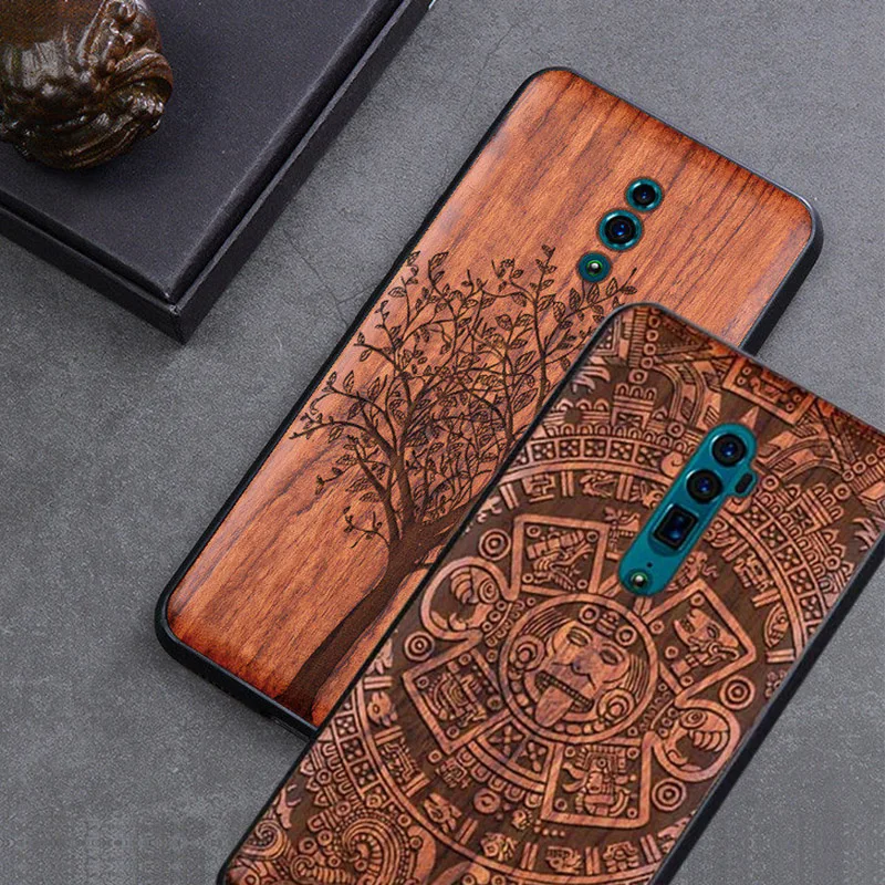 Новинка 2019 чехол OPPO Reno 10x zoom тонкий деревянный чехол-бампер из ТПУ для телефона s |