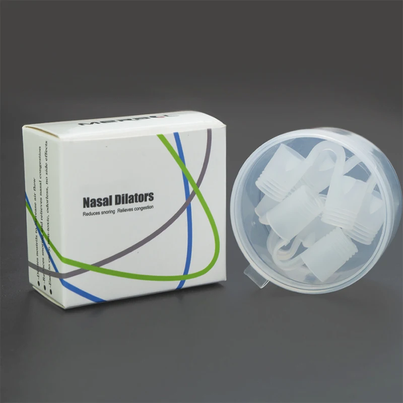 

Stop Snoring Device Nasal Dilators Anti-snore Nose Purifier Apnea Aid Soft Nose Clip Improve Sleeping Better Breath 4 Size/Box