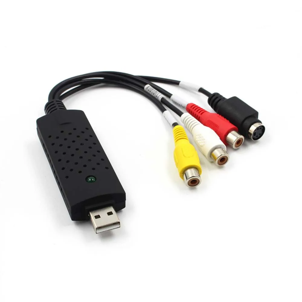 YuBeter USB Easycap Видео карта захвата ТВ DVD VHS DVR карта захвата адаптер USB 2,0 к аудио AV S видео для Windows 2000 XP/Vista