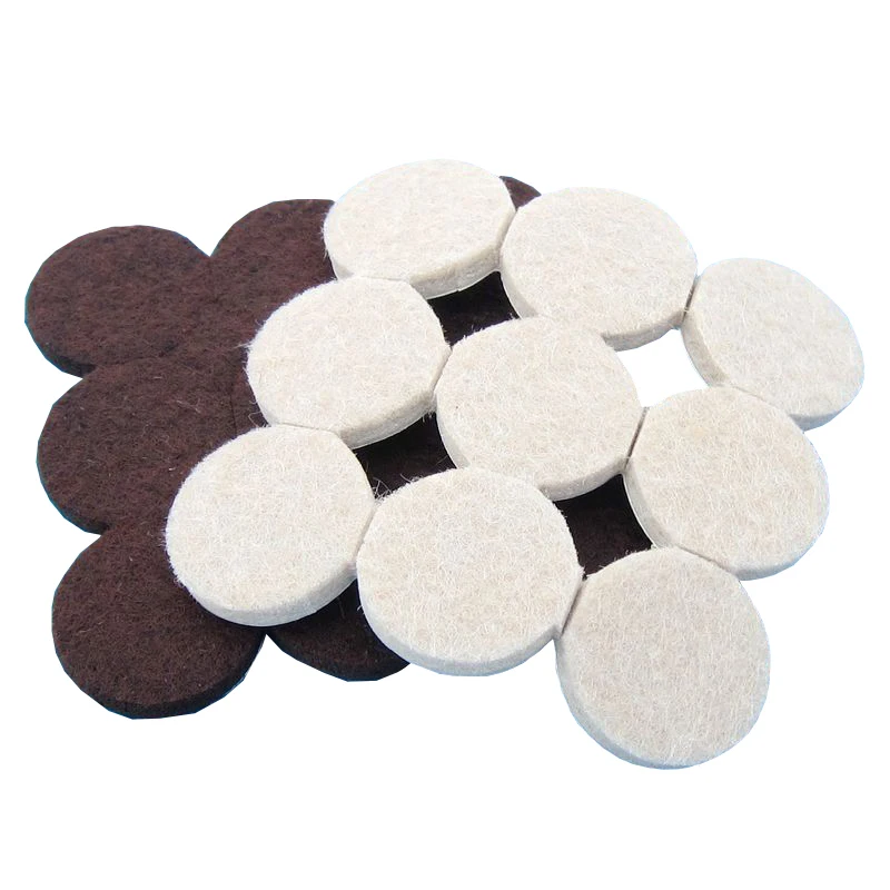 18 Pieces 27mm Round Felt Pads Table Chair Sofa Furniture Appliance