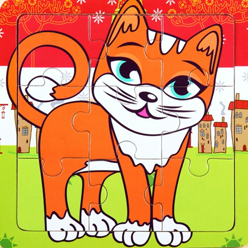 Us 1 59 Mp360 Puzzle Kayu Lucu Kartun Kucing Mainan Untuk Anak Kayu Teka Teki Kecerdasan Bayi Awal Pendidikan Gratis Pengiriman In Teka Teki From
