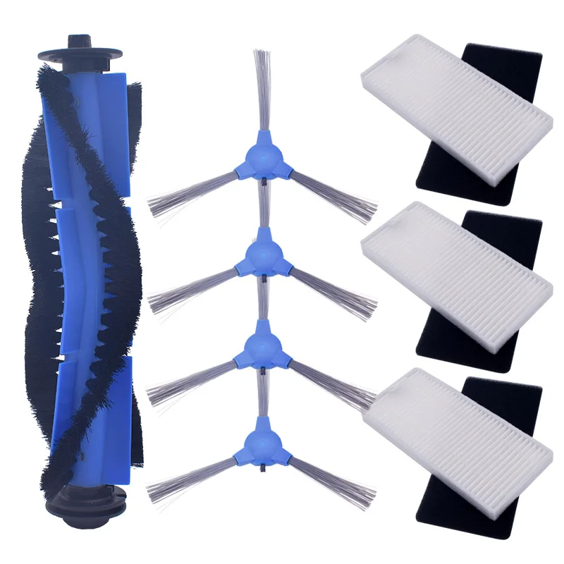 1 основная щетка+ 4 боковые щетки+ 3 фильтра+ 1 начальный фильтр для Euf 11 S RoboVac 30 Eufy 30C 15C пылесос