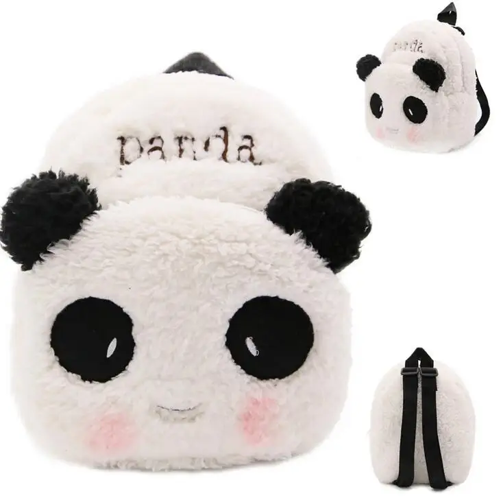 

3pcs/lot panda children schoolbag baby backpack girls' shool bags kids plush backpack mini bags for Birthday Christmas gift