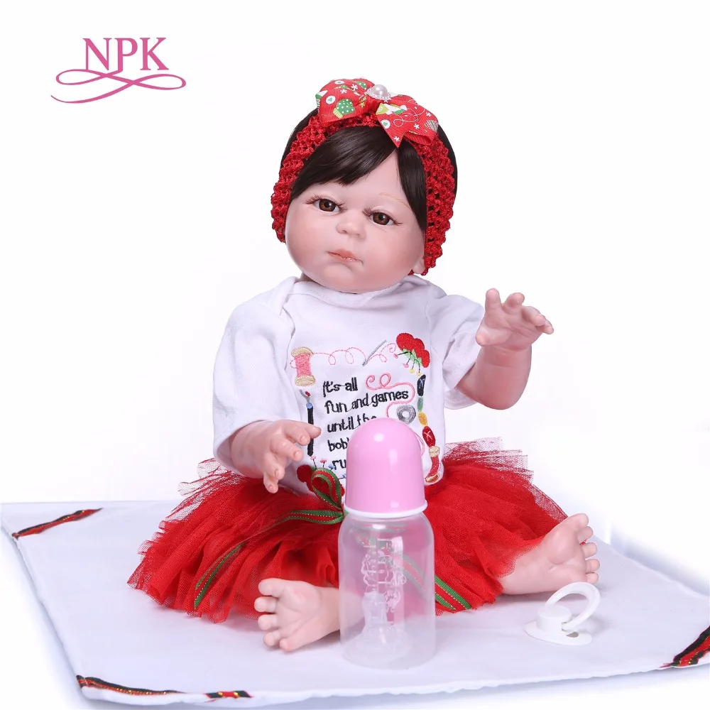 

NPKCOLLECTION 50cm Full Silicone Reborn Babies Bebe Alive Brinquedos Bonecas Gift for Girls Birthday Gift Reborn Dolls