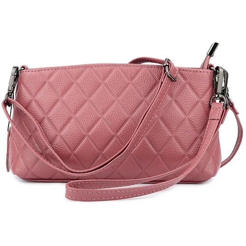 Новое поступление, женские сумки через плечо,, брендовая дизайнерская Геометрическая стильная женская сумка-мессенджер из натуральной кожи, Bolsas Feminina - Цвет: Pink