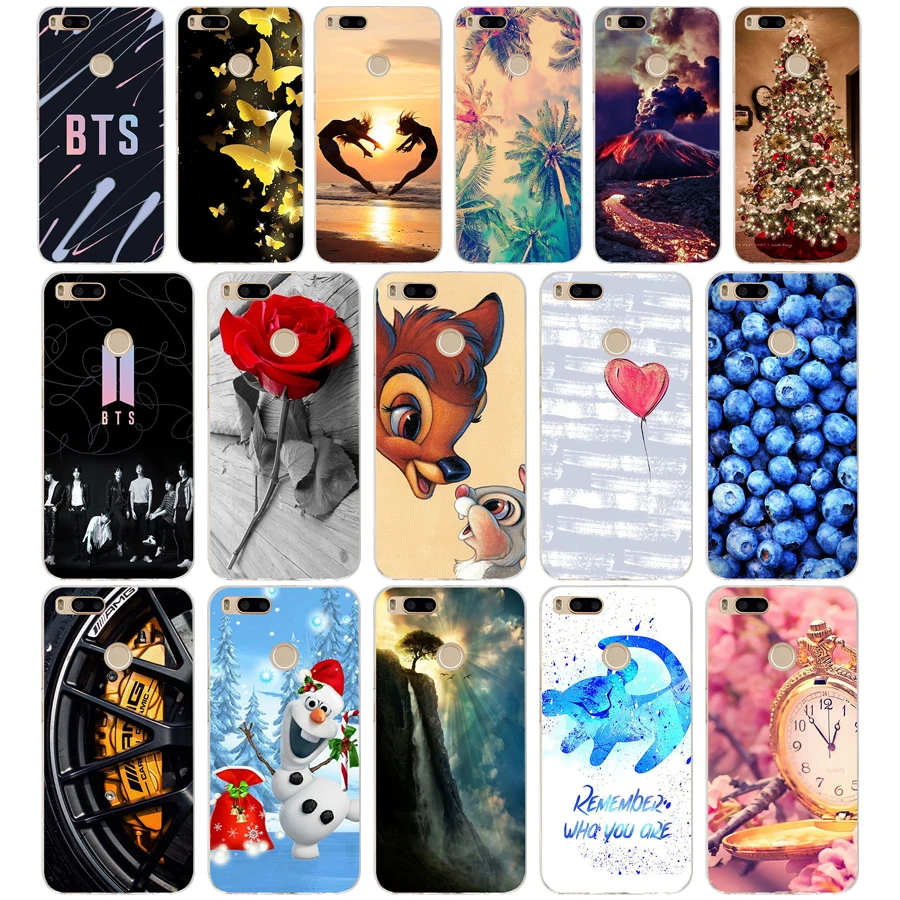 X silicone Cover For Xiaomi MI A1 Case Full Protection Soft tpu Back Phone Cases Xiomi bumper Coque | Мобильные телефоны и