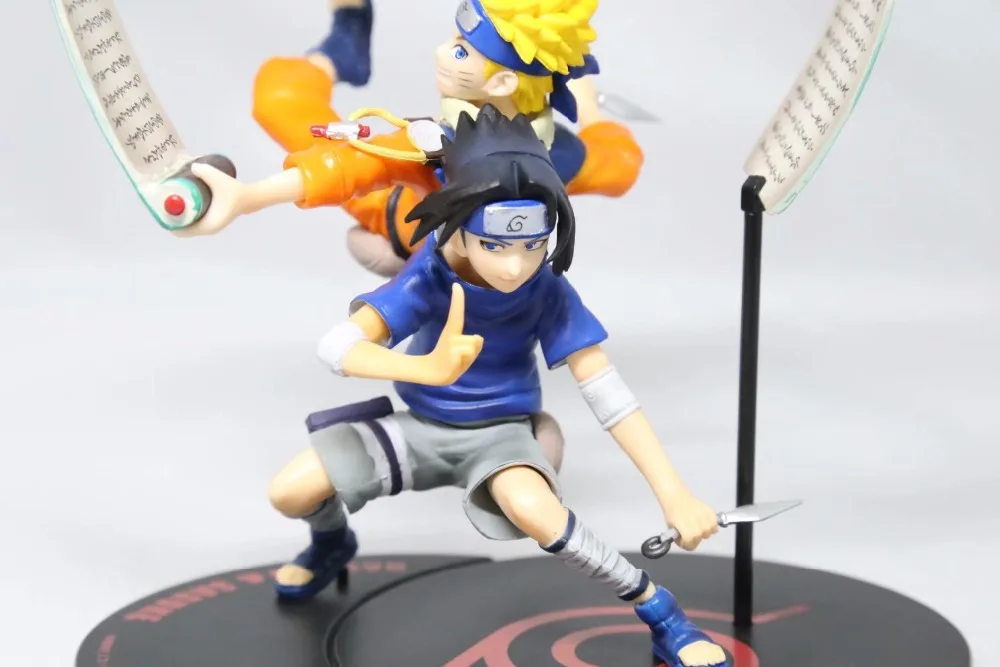 

Anime Naruto remix Uzumaki Naruto & Uchiha Sasuke PVC Action Figure Figurine Resin Collection Model Toy Gifts Cosplay
