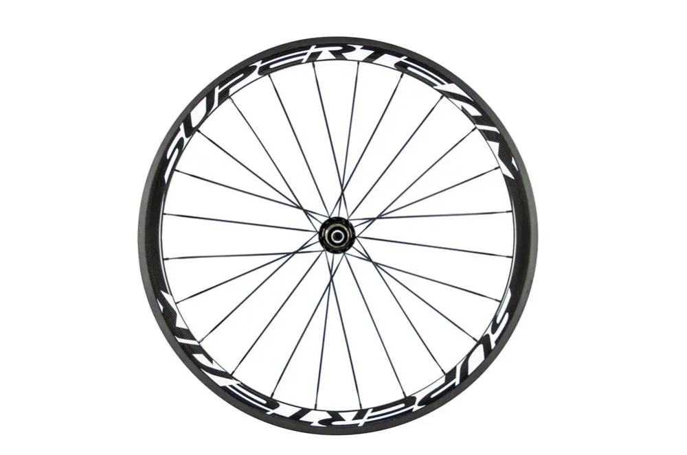 Cheap Superteam 38mm carbon clincher 700c wheelset bicycle road carbon 38mm clincher wheelset 2