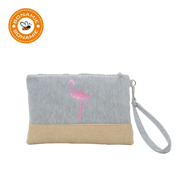 

BONAMIE Flamingo Women Wristlet Clutch Bag Fashion Handbag For Female Large Capacity Pineapple Anchor Pattern Beach Bag New 2019