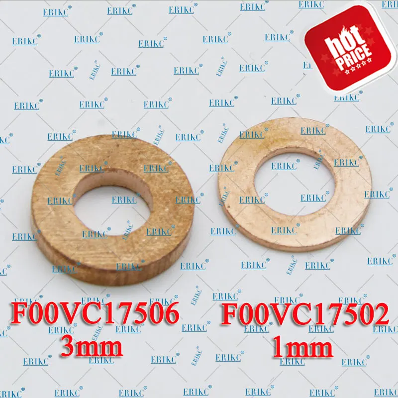 ERIKC 10 шт./лот Common Rail Топливные форсунки медные шайбы F00VC17504 дизель сопла тепловой щит F00VC17503 F00VC17505 для BOSCH