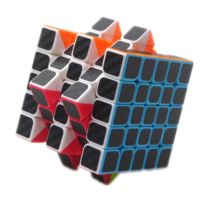 9 видов углеродного волокна стикер Скорость Magic Cube 2x2 3x3 4x4 5x5 Cube детские игрушки-головоломки Дети подарок игрушка молодежи взрослых инструкция кубик рубика