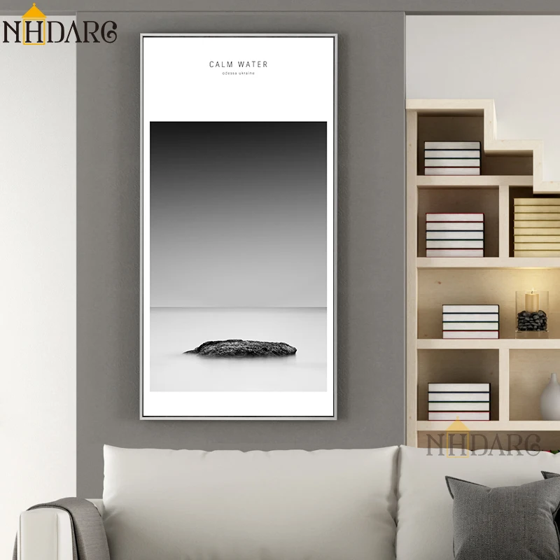 Modern Black White Scenery Hallway Decoration Posters and Prints Canvas