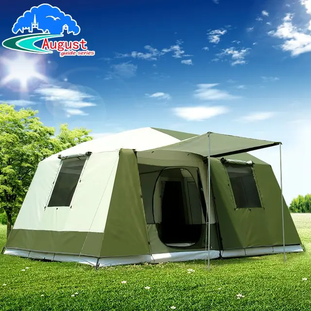 Special Offers 2 Bedroom 1 living room big UV 10-12 person luxury family party Base Anti rain hiking travel mountaineering outdoor camping tent