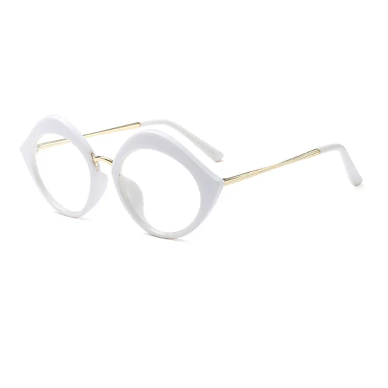 Зажимы по рецепту очки в круглой оправе Для женщин девочек компьютерные очки прозрачные оптические линзы для близорукости игровые очки De Vue UV400 - Цвет оправы: 4