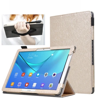 

Silking Pattern PU Leather Case Flip Book Cover for Huawei MediaPad M5 10.8 10 Pro CMR-AL09 CMR-W09 Tablet Hand Strap Stylus Pen