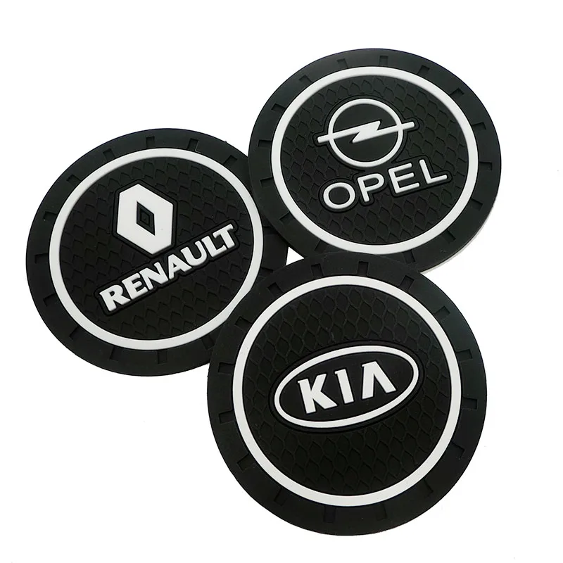 Стайлинг автомобиля ПВХ нескользящий коврик подставка чехол для Renault Opel Лада Vw Ford