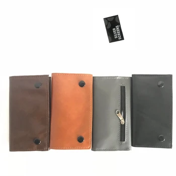 

Hot 1Pcs new arrival PU Fashion tobacco bag Solid color zipper European and American style tobacco bag purse bag