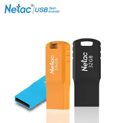 Netac U195 USB2.0 USB флеш-накопитель мини-флэш-накопитель 8 ГБ 16 ГБ 32 ГБ Черный Синий Оранжевый прямоугольная память флеш-накопители U Stick