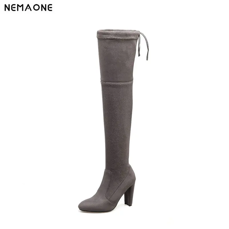 

2019 Fashion Erogenous Over The Knee High Women Boots 10cm Super High Heel Women Shoes Autumn Winter Casual Party Shoes