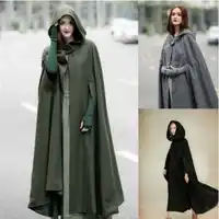 New Arrival Women Hooded Coat Hooded Cloak Hooded Cape cosplay Cloak 3 colours medieval costumes adult costume dress up