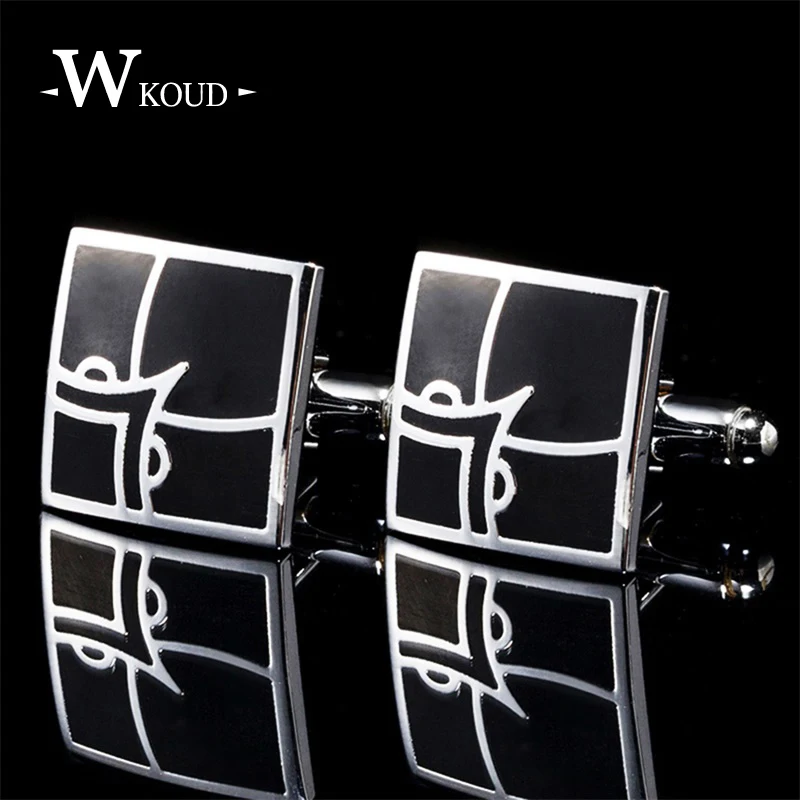 2018 high quality career Copper Allo cufflinks for mens sliver square