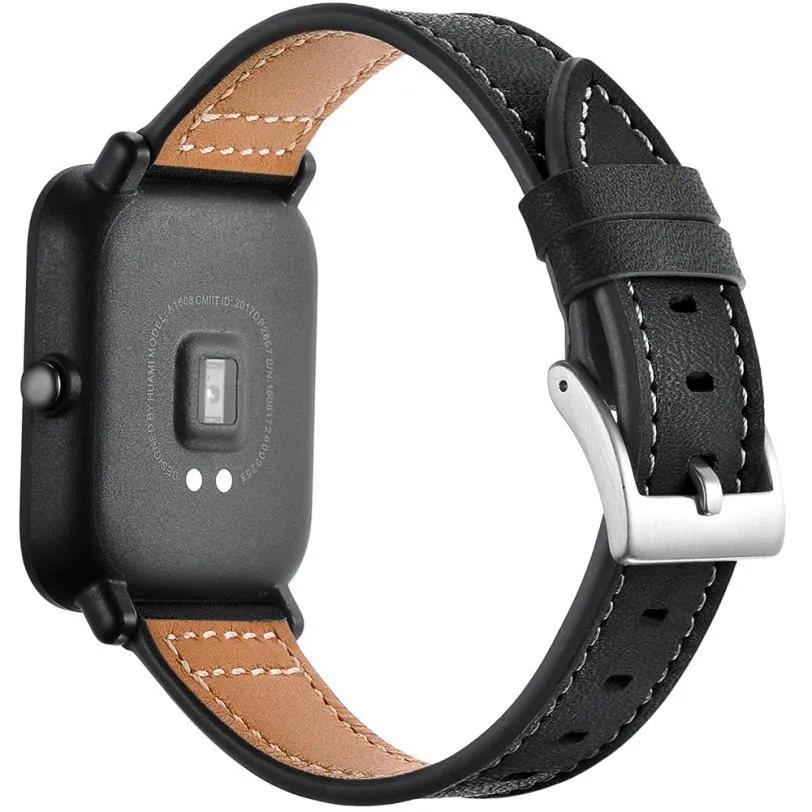 Кожаный ремешок для наручных часов Xiaomi /Huami /Amazfit /Bip /Youth Watch носимые устройства