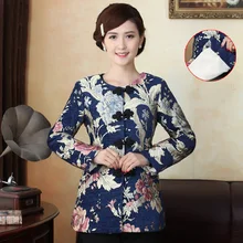 Новое поступление, Китайская традиционная Женская Вельветовая тонкая стеганая куртка, пальто M L XL XXL 3XL MTJ20150063