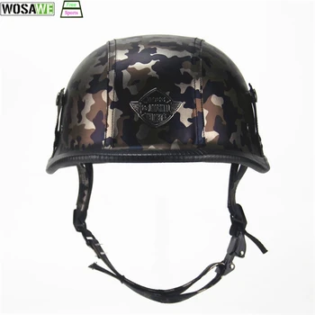 

Bicycle mtb Helmet Open Face Moto retro Personality Helmet Vintage Summer Half Helmet With Inner Motocross Protection Gear DOT