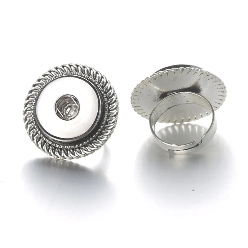 Buy Snap Ring Jewelry DIY Adjustable Snaps Button Ring