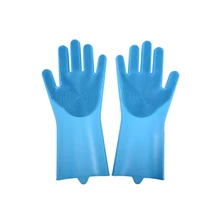 Кухонные силиконовые перчатки волшебные силиконовые блюдо моющиеся перчатки Пищевой Блюдо моющиеся перчатки для чистки автомобиля щетка для домашних животных