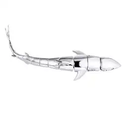Бренд преувеличены акула браслет твердый полированный Нержавеющая сталь Для мужчин браслет Морской море Лифт животных украшения для Для