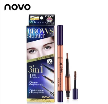 

NOVO Eyebrow Pencil Multi-functional Eyebrow Artifact 3 in 1 Delicate Smooth And Smooth Color Uniform And Durable Waterproof